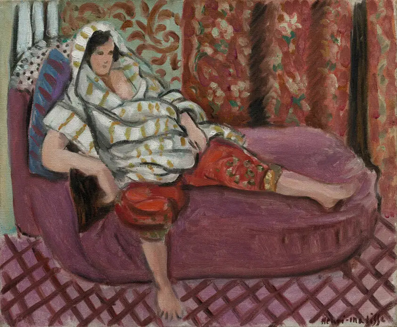 Kvinne på rosa sofa - Henri Matisse