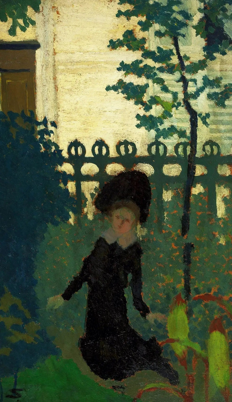 Kvinne i hagen. - Édouard Vuillard