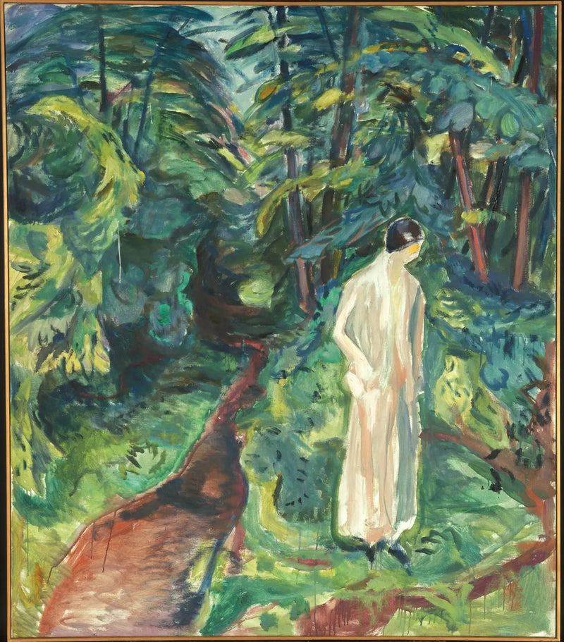 Kvinne i hagen - Edvard Munch