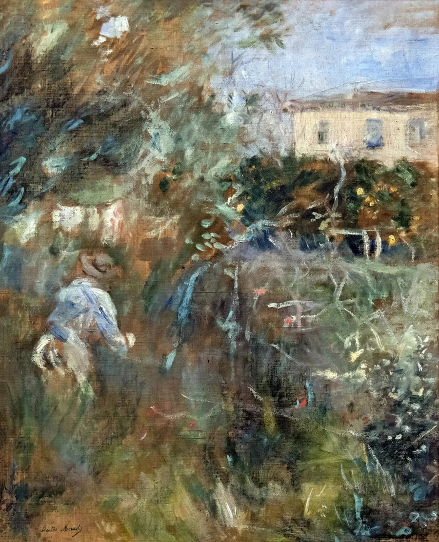 Kvinne i hagen (villa Arnulphi i Nice) - Berthe Morisot