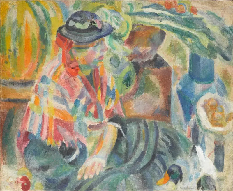 Kvinne på markedet (Portugal) - Robert Delaunay