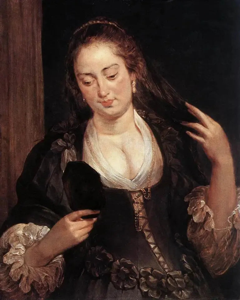 Kvinne ved speilet - Peter Paul Rubens