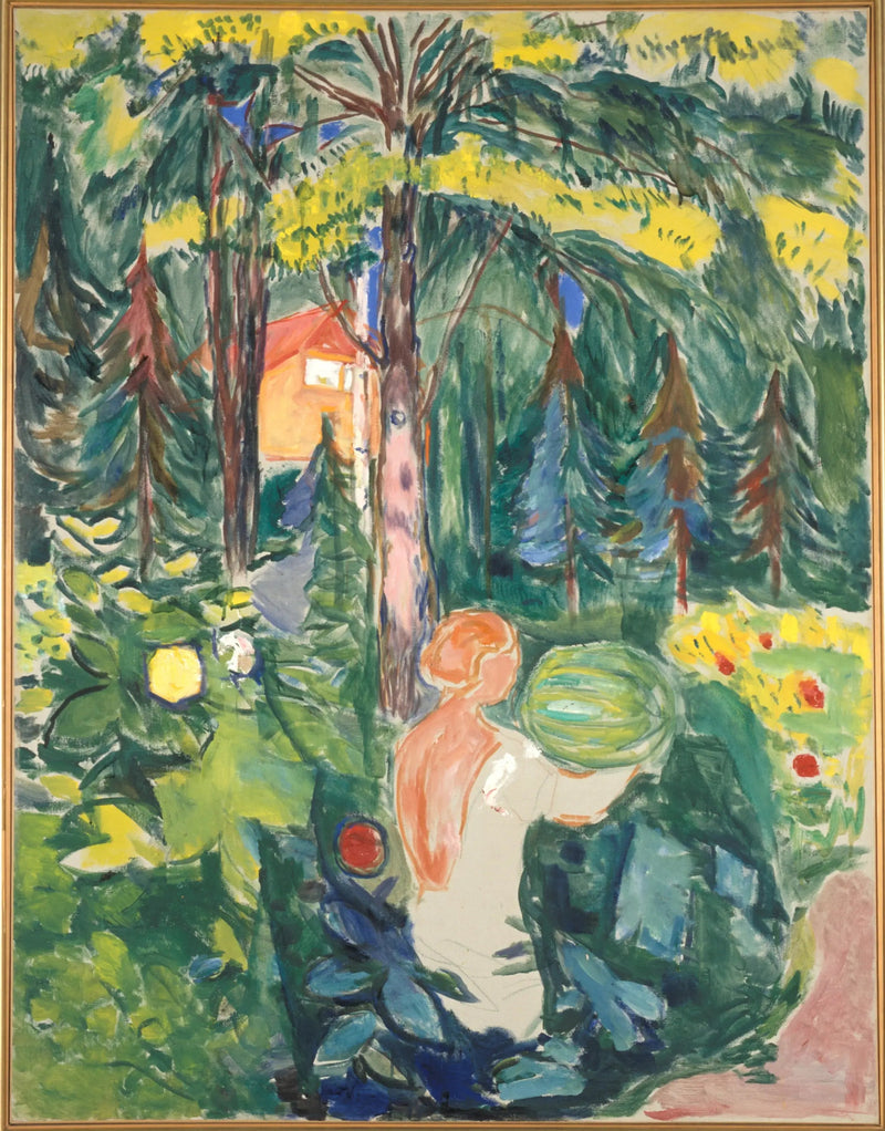 Kvinne med gresskar - Edvard Munch