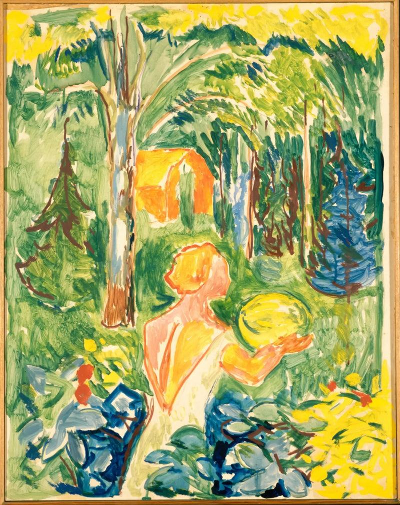 Kvinne med gresskar - Edvard Munch