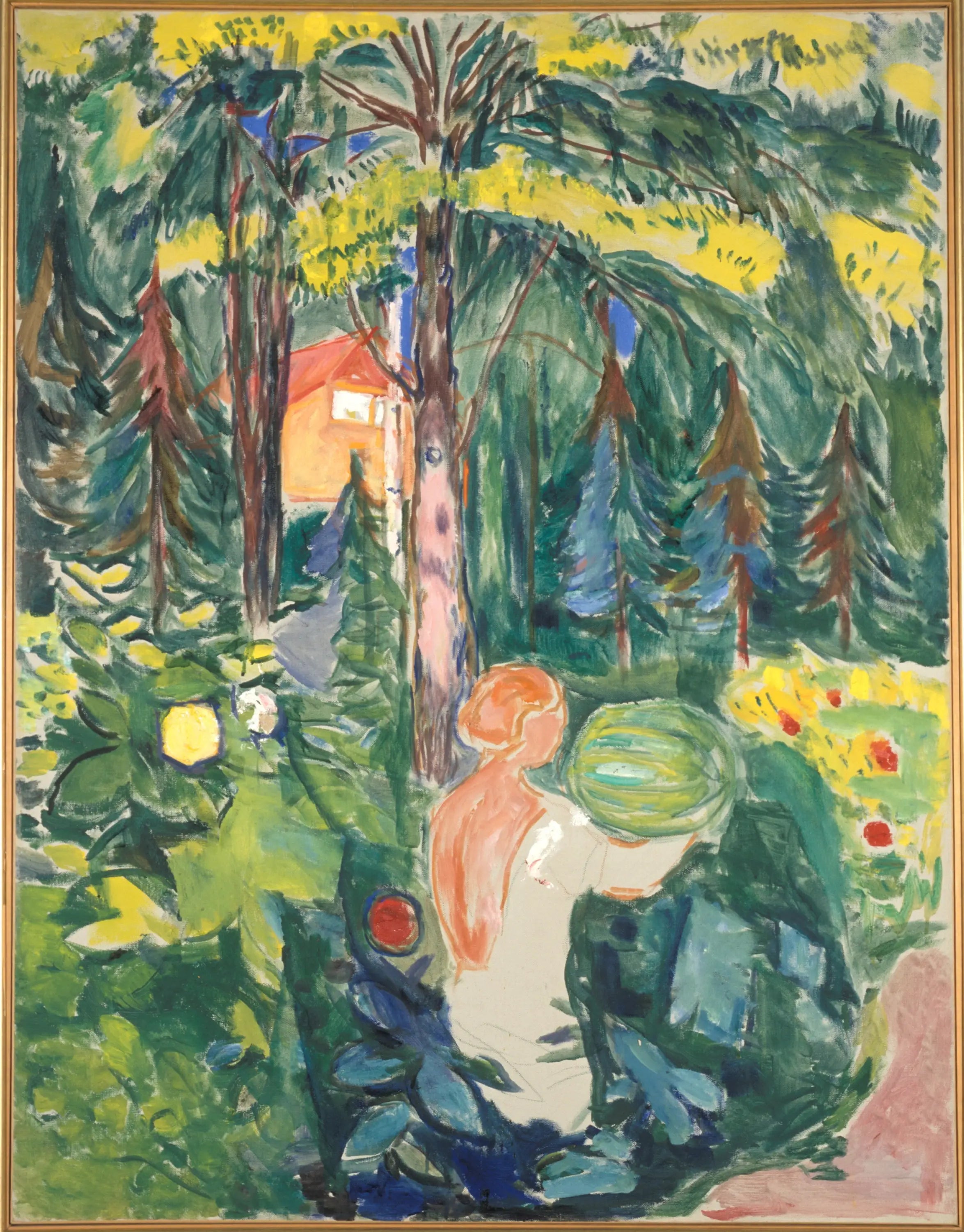 Reproduction du tableau « Femme au potiron - Edvard Munch » par Alpha Reproduction en peinture à l’huile