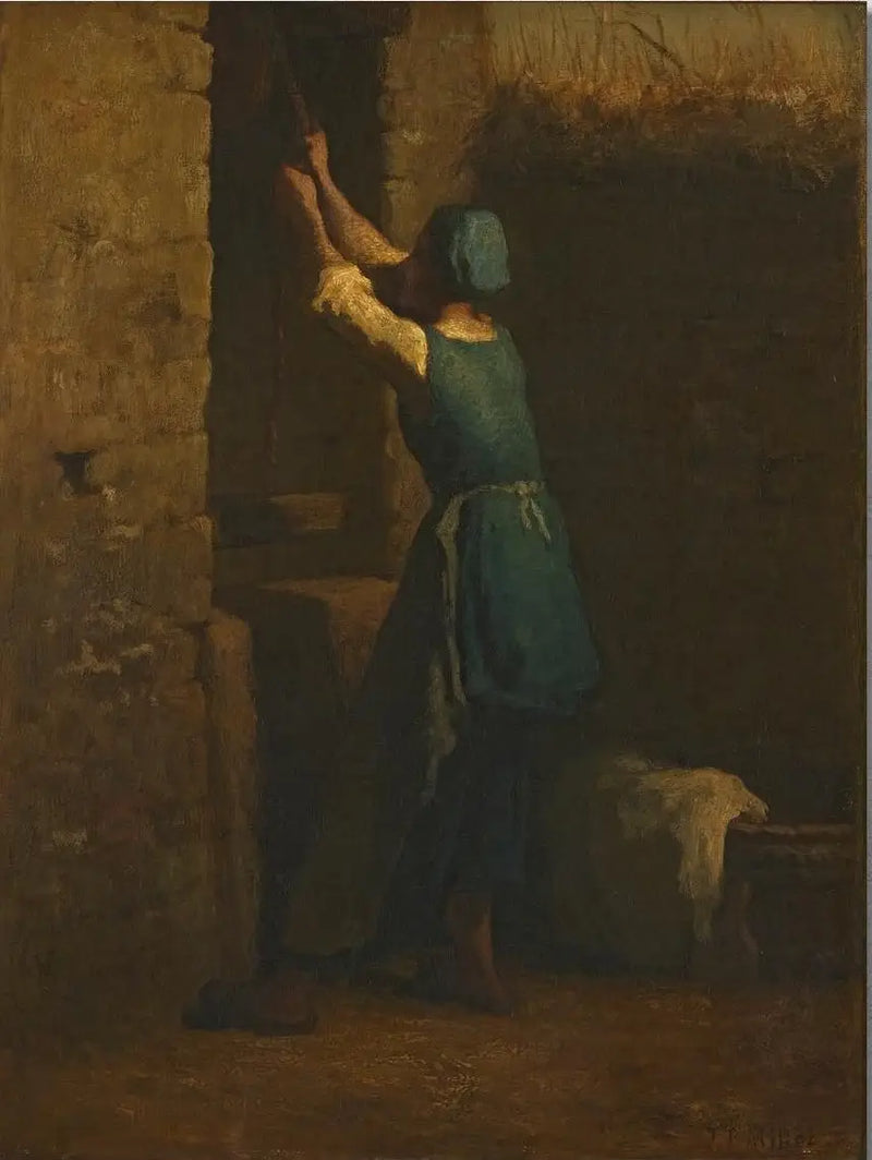 Kvinne ved brønnen - Jean-François Millet
