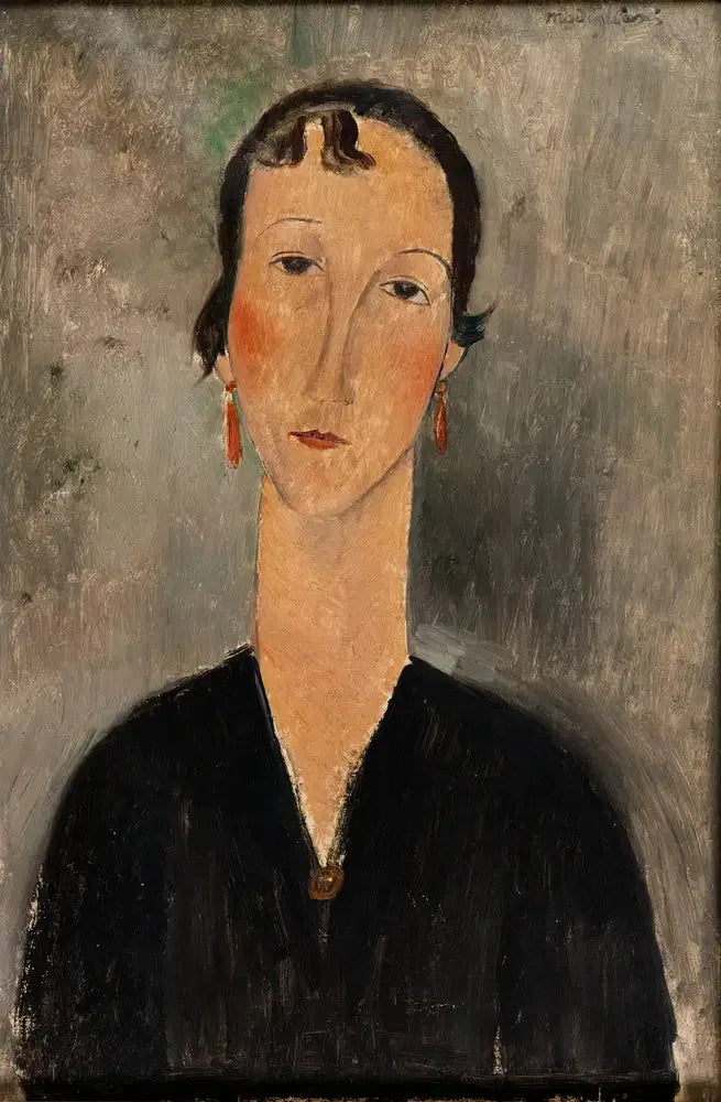 Kvinne med øredobber - Amedeo Modigliani