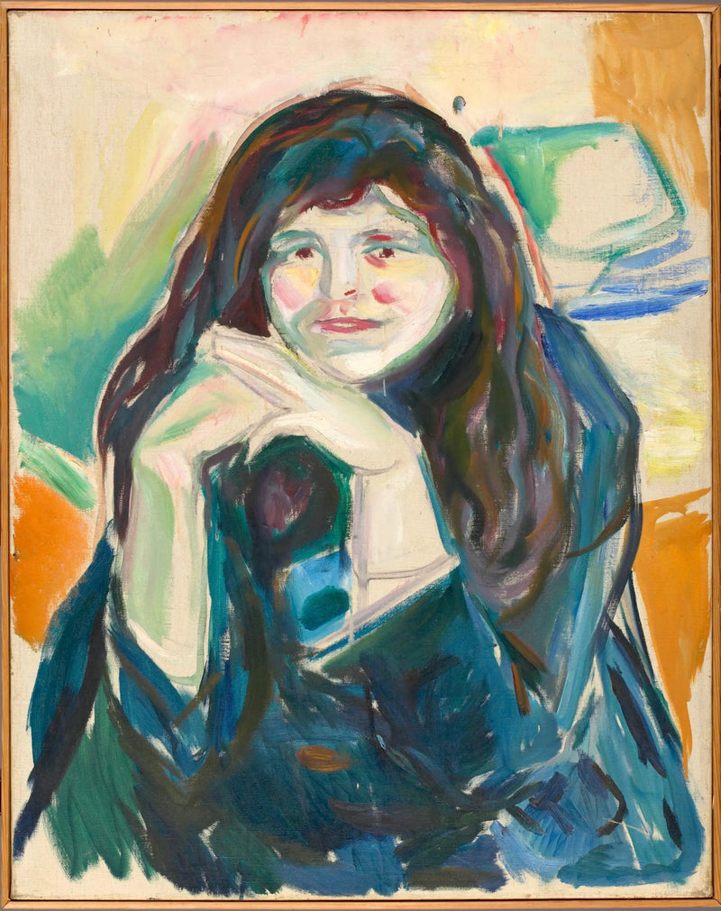 Kvinne med løst hår - Edvard Munch