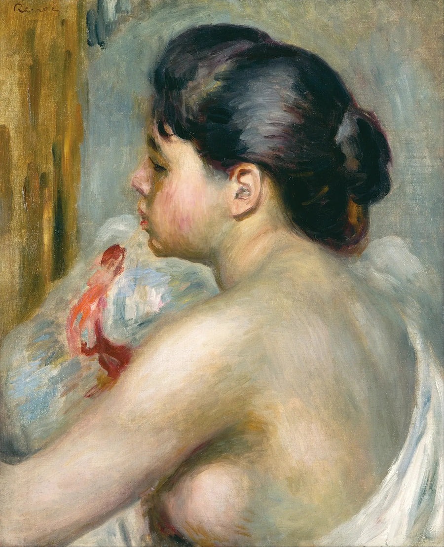 Kvinne med svart hår - Pierre-Auguste Renoir