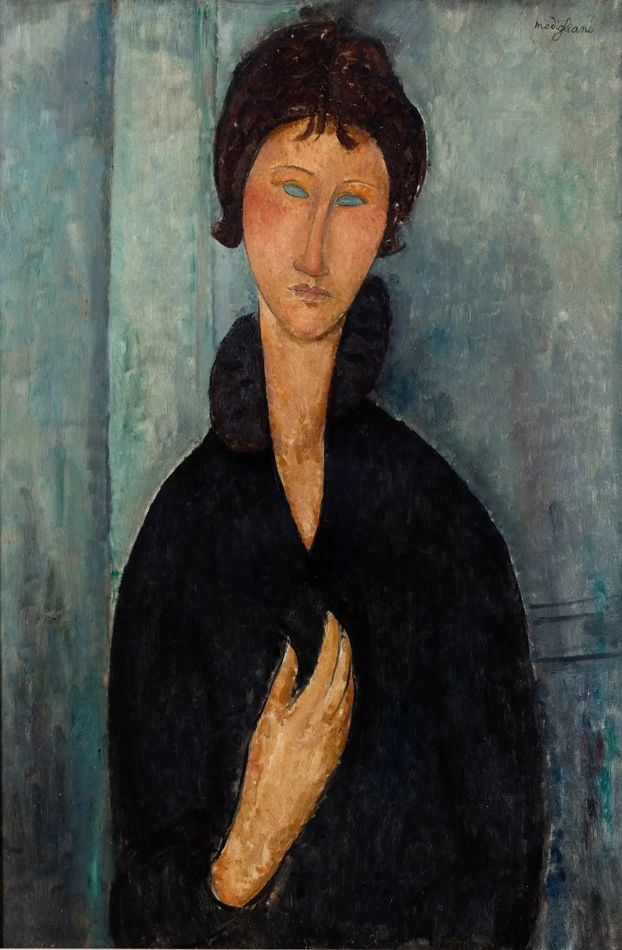 Kvinne med blå øyne - Amedeo Modigliani