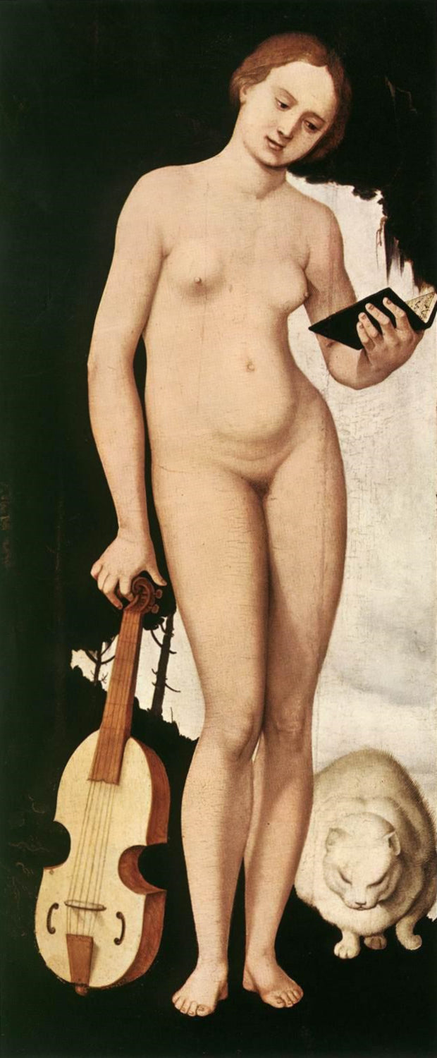 Kvinne med katt - Hans Baldung Grien