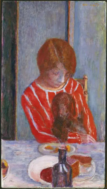 Kvinne med hund - Pierre Bonnard