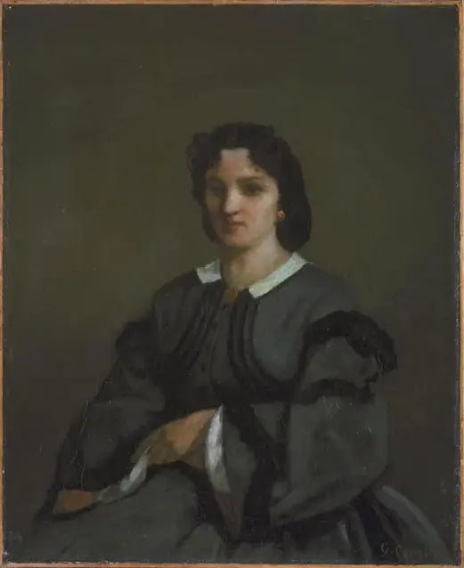 Kvinne med hansker - Gustave Courbet