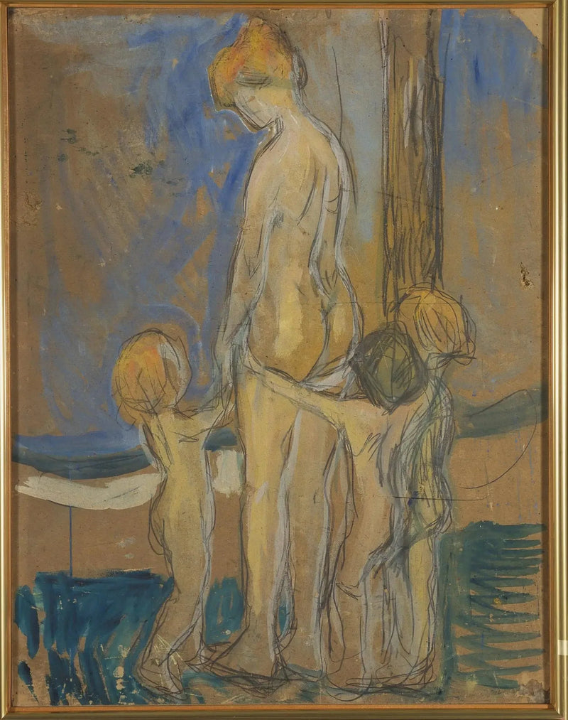 Kvinne med barn - Edvard Munch