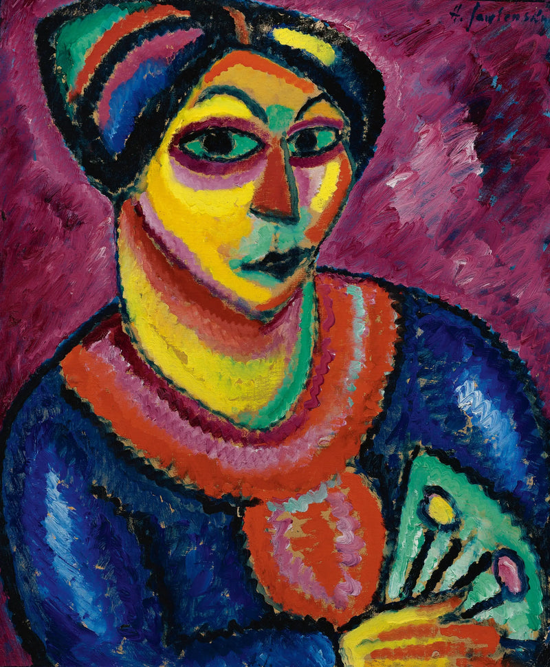 Kvinne med en grønn fans - Alexej von Jawlensky

Source:
Femme avec un éventail vert - Alexej von Jawlensky