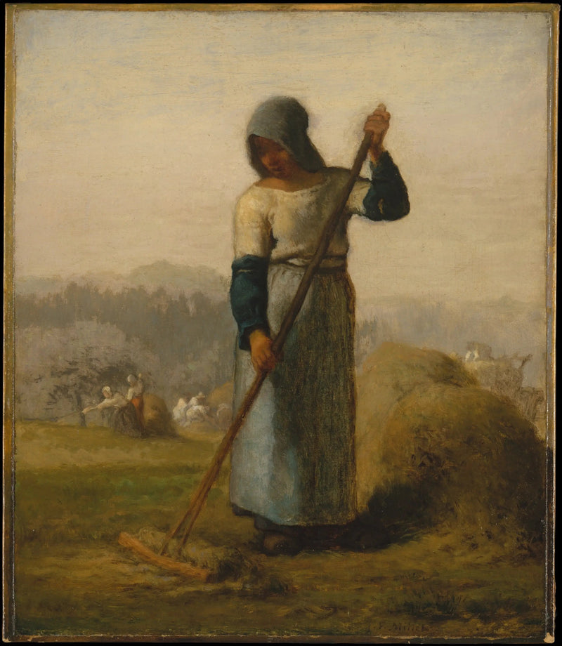 Kvinne med en rive - Jean-François Millet