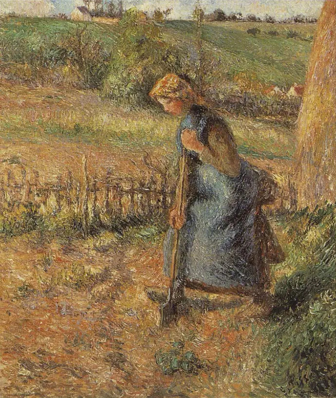Syngende kvinne - Camille Pissarro