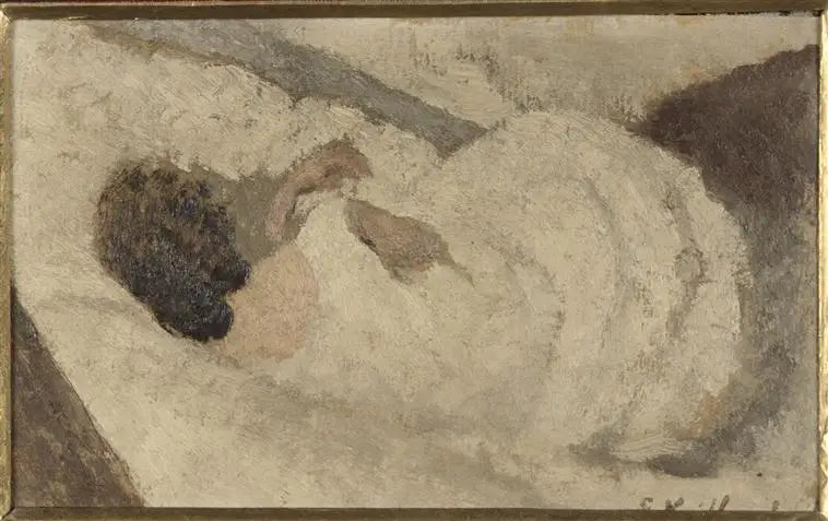 Kvinne liggende bakfra - Édouard Vuillard