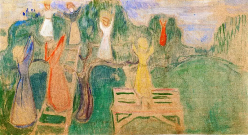 Kvinne som plukker frukter - Edvard Munch