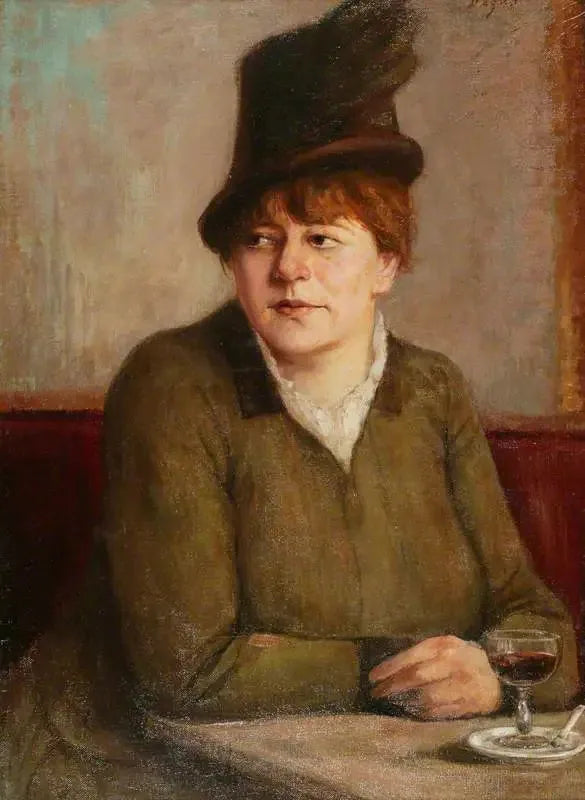 Kvinne i en kafé - Edgar Degas