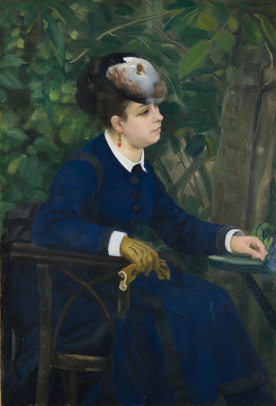 Kvinne i en hage - Pierre-Auguste Renoir