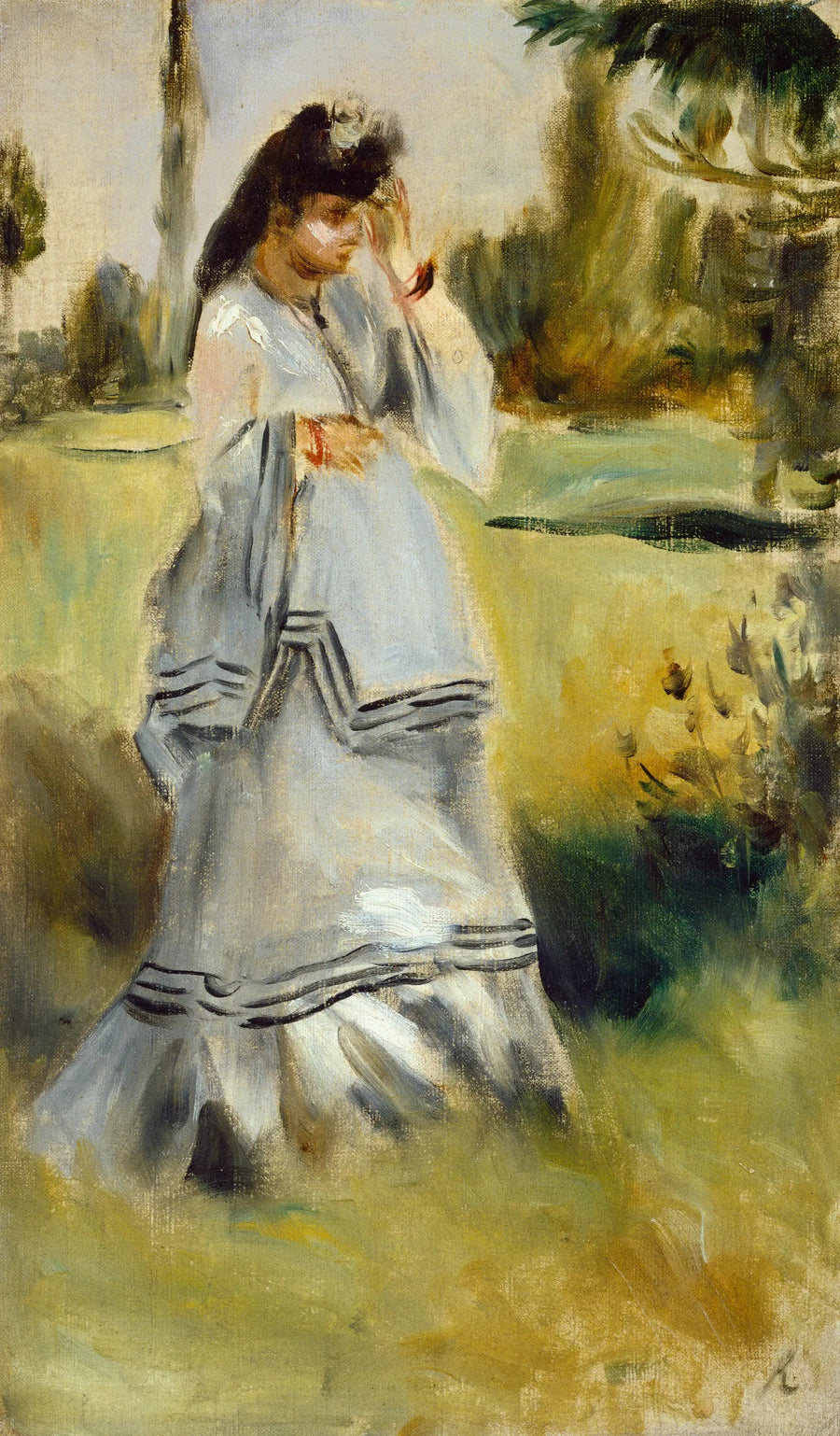 Kvinne i en park - Pierre-Auguste Renoir