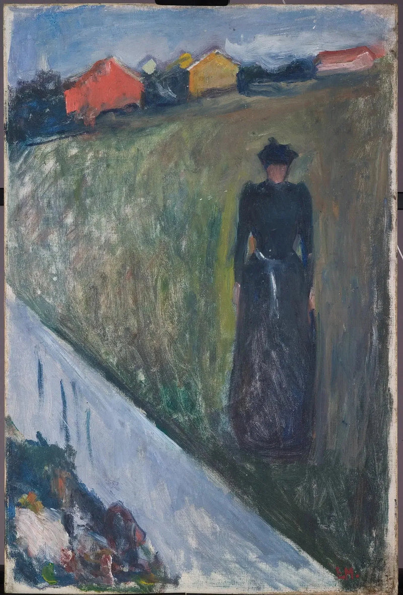 Kvinne i et kveldslandskap - Edvard Munch