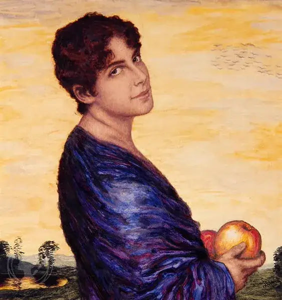 Kvinne i et Landskap - Franz Von Stuck