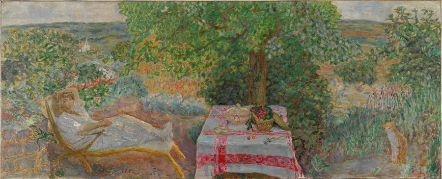 Kvinne i et landskap - Pierre Bonnard