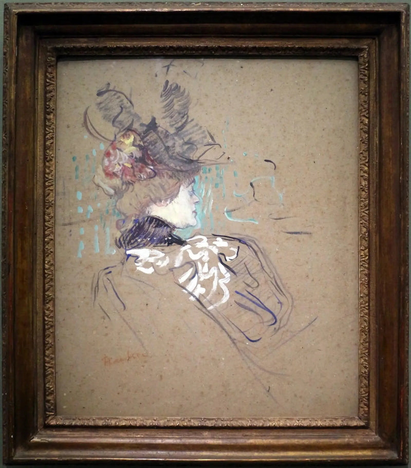 Kvinne i profil - Henri de Toulouse-Lautrec