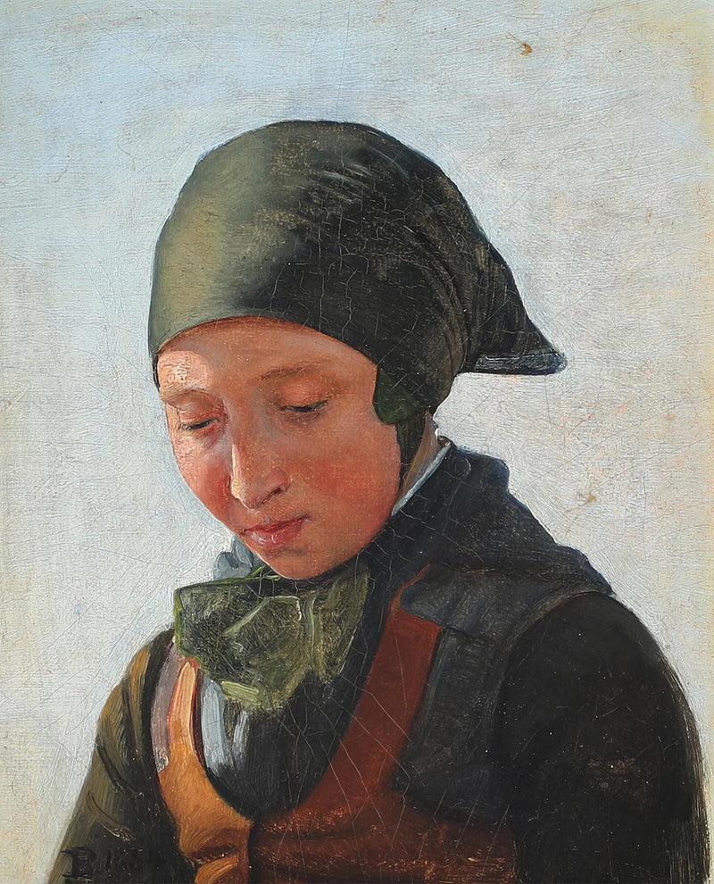 kvinne av Refsnæs. - Carl Heinrich Bloch
