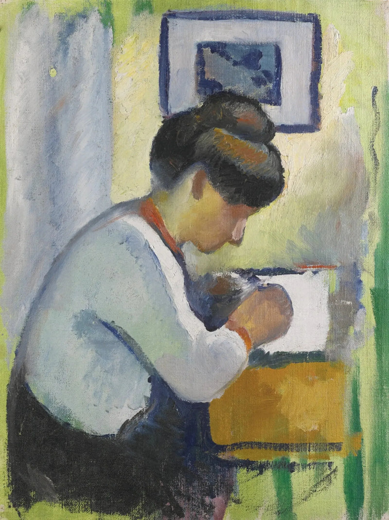 Kvinne som skriver - August Macke