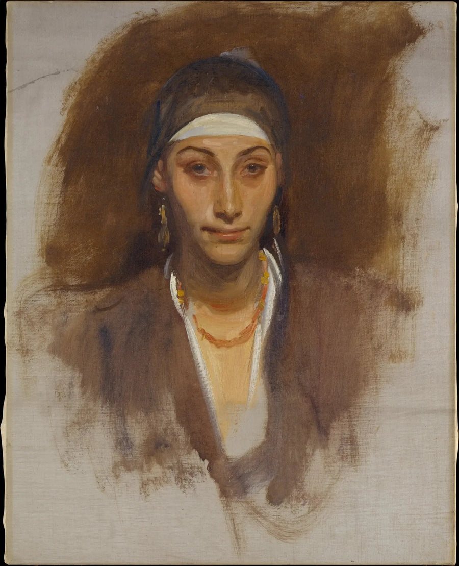 Egyptisk kvinne med øreringer - John Singer Sargent
