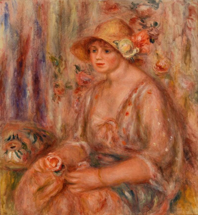 Kvinne i muslinkjole - Pierre-Auguste Renoir