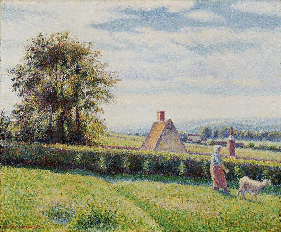 Kvinne og geit i Éragny - Camille Pissarro