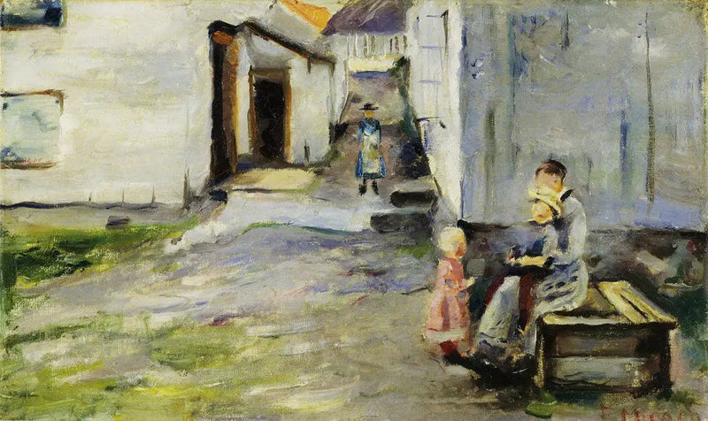 Kvinne og barn i Arendal - Edvard Munch