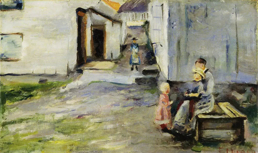 Kvinne og barn i Arendal - Edvard Munch