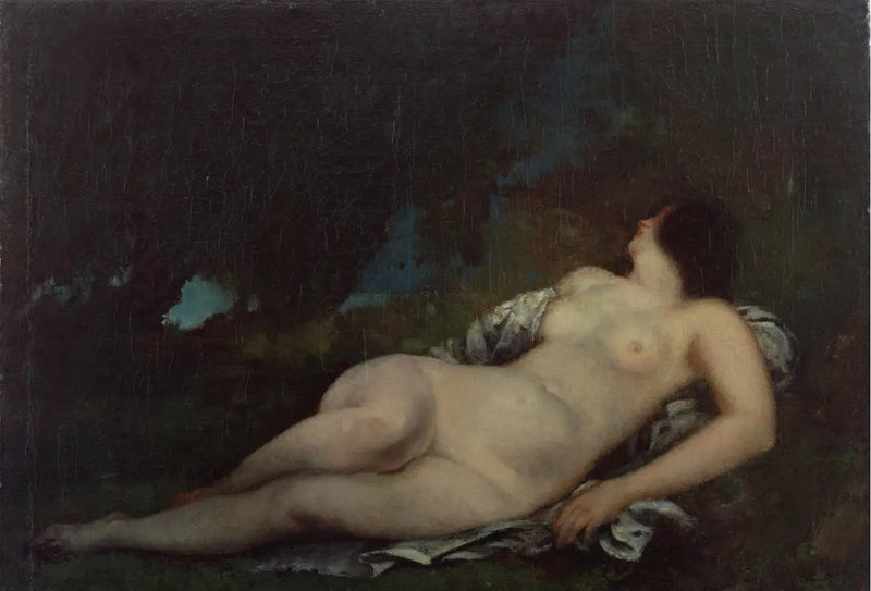 Forbløffende kvinne - Gustave Courbet