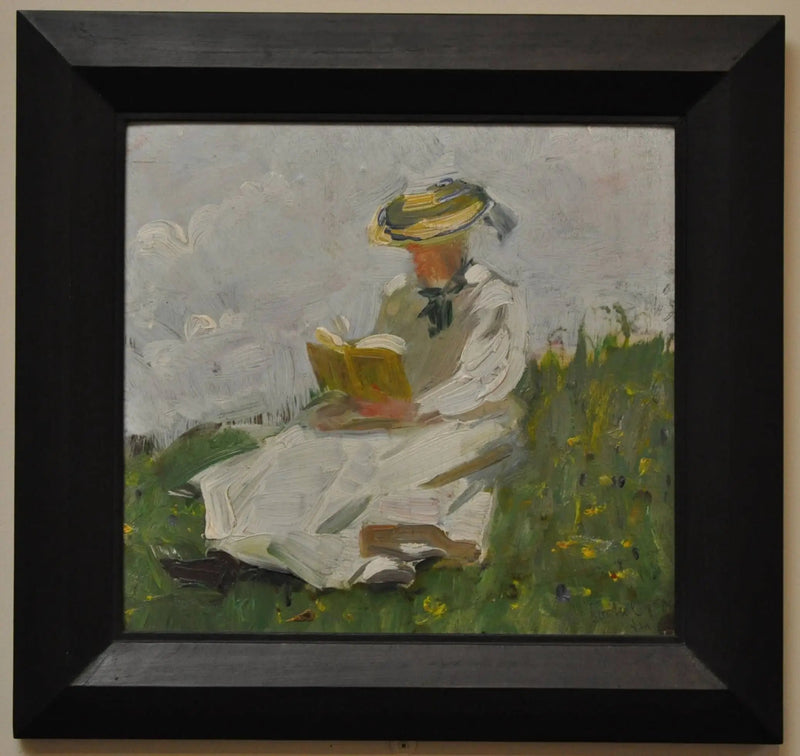 Kvinne som leser i grønt - Franz Marc