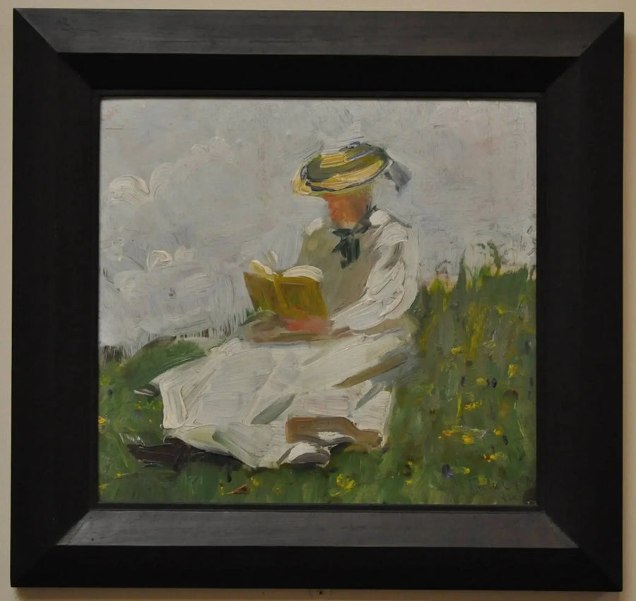 Kvinne som leser i grønt - Franz Marc