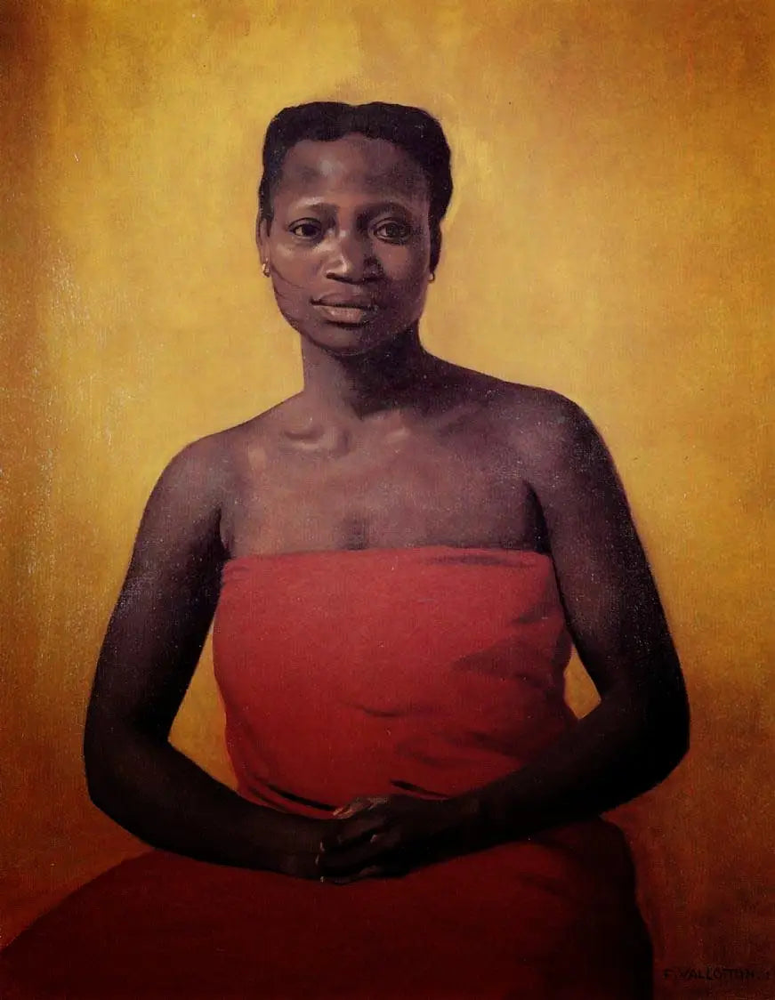 Femme noire assise de face - Félix Vallotton - Alpha Reproduction