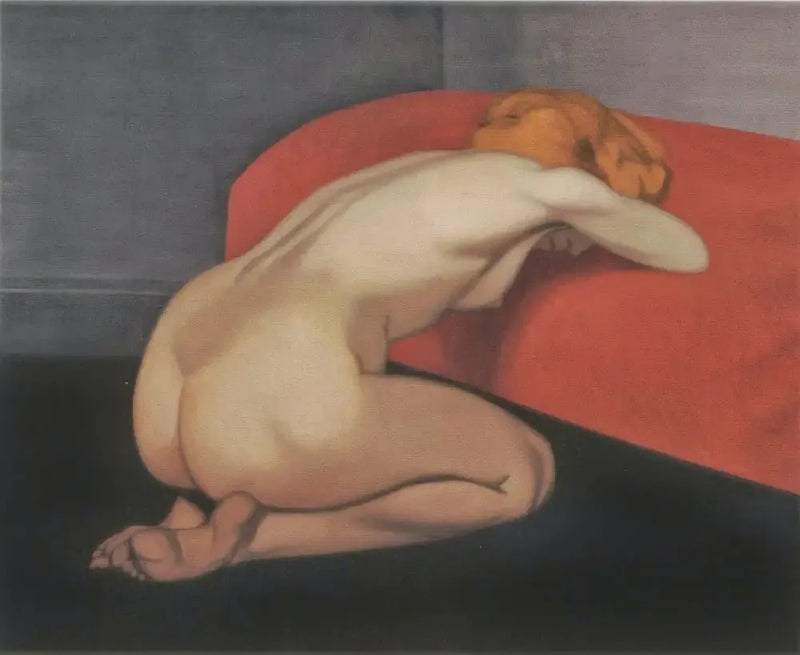 Naken kvinne på kne foran en rød sofa - Félix Vallotton

Source:
Femme nue agenouillée devant un canapé rouge - Félix Vallotton