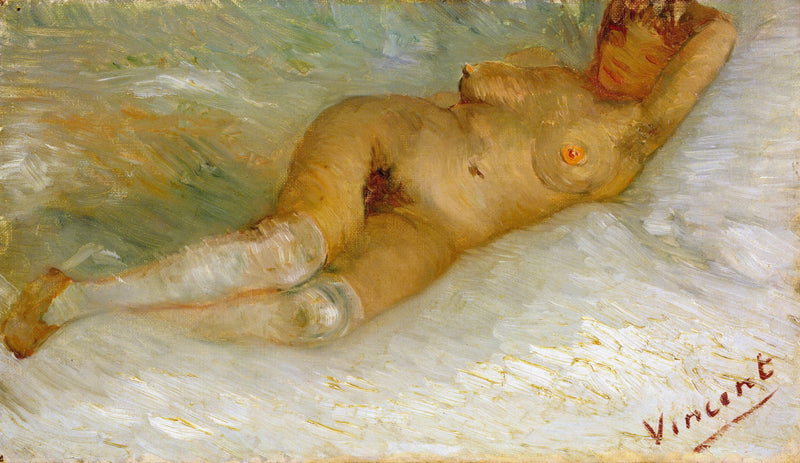 Naken kvinne liggende, sett bakfra - Vincent van Gogh