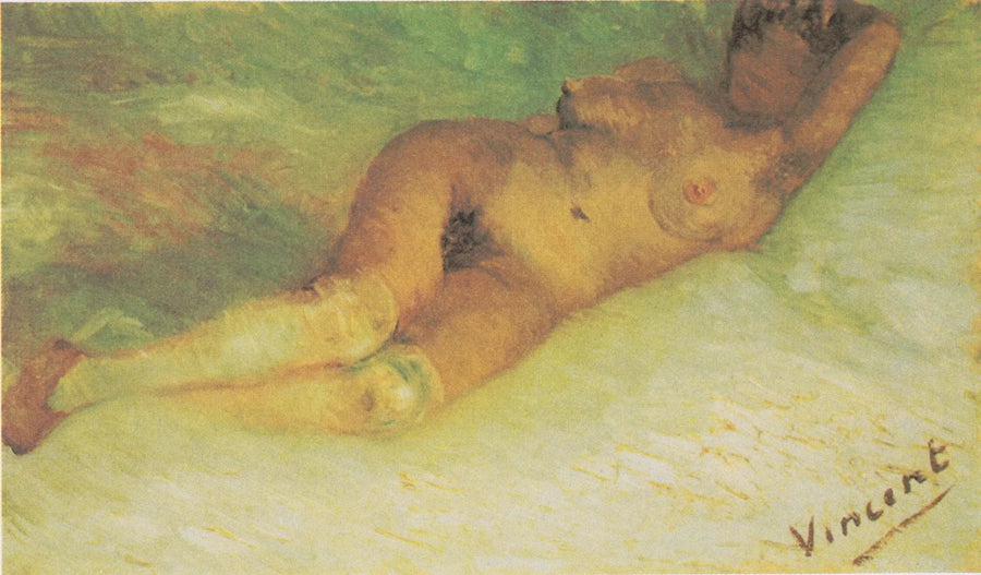 Naken kvinne liggende - Vincent van Gogh