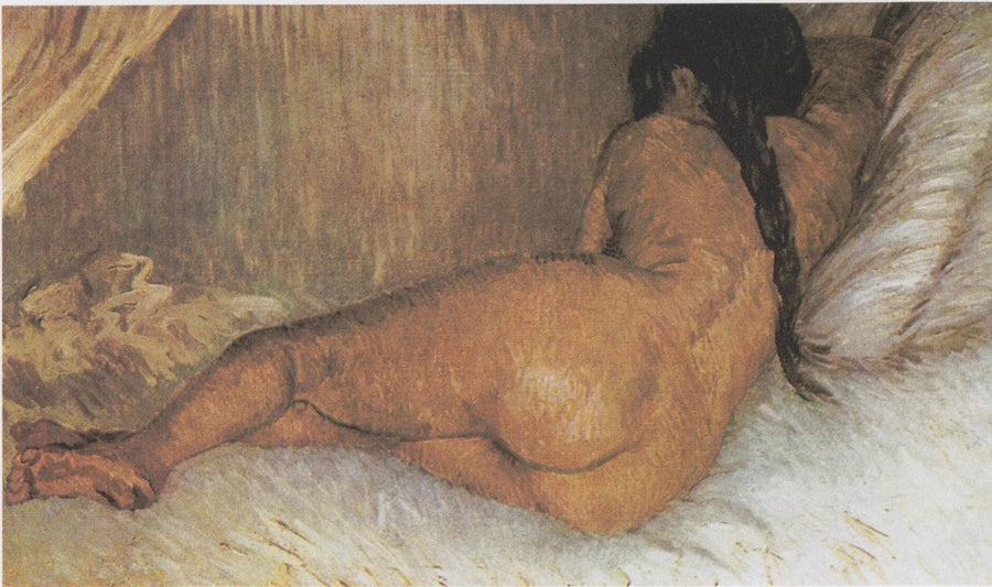 Naken kvinne liggende, sett bakfra - Vincent van Gogh