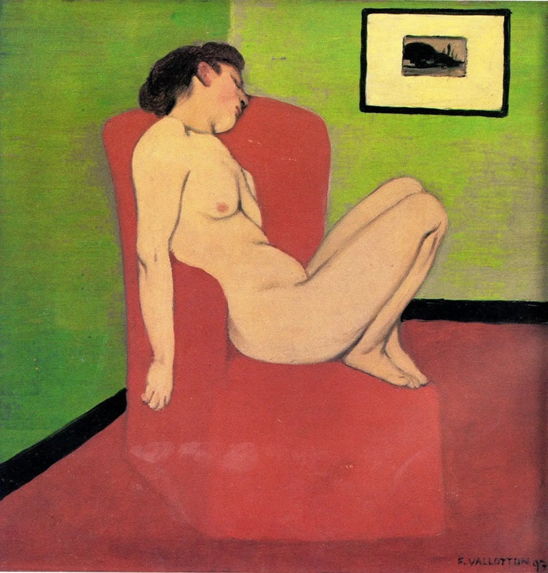 Naken kvinne sittende i en lenestol - Félix Vallotton

Source:
Femme nue assise dans un fauteuil - Félix Vallotton