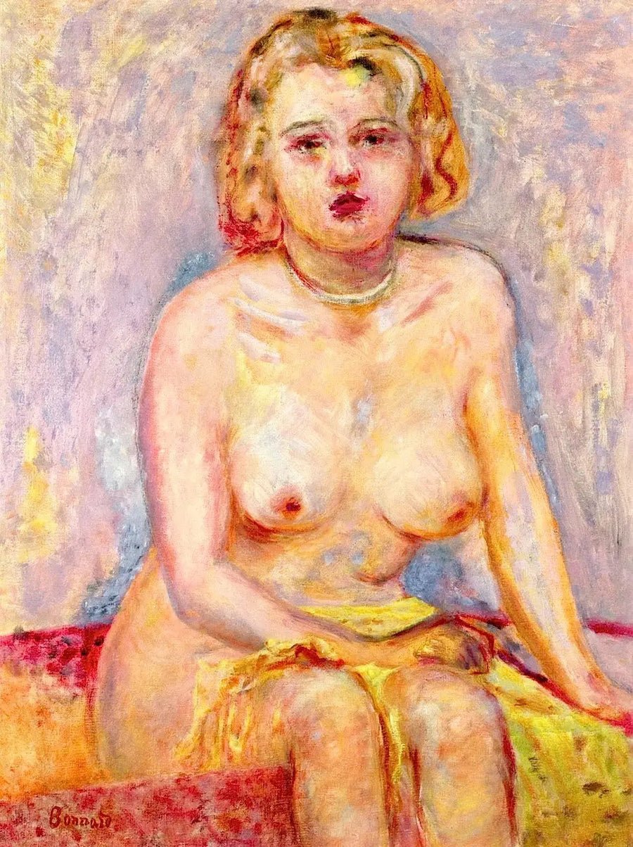 Naken kvinne som sitter - Pierre Bonnard