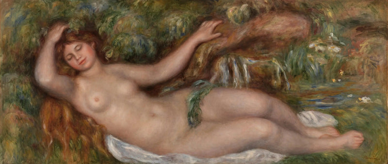 Naken kvinne liggende - Pierre-Auguste Renoir