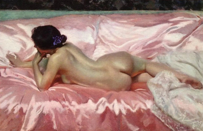 Naken kvinne - Joaquín Sorolla