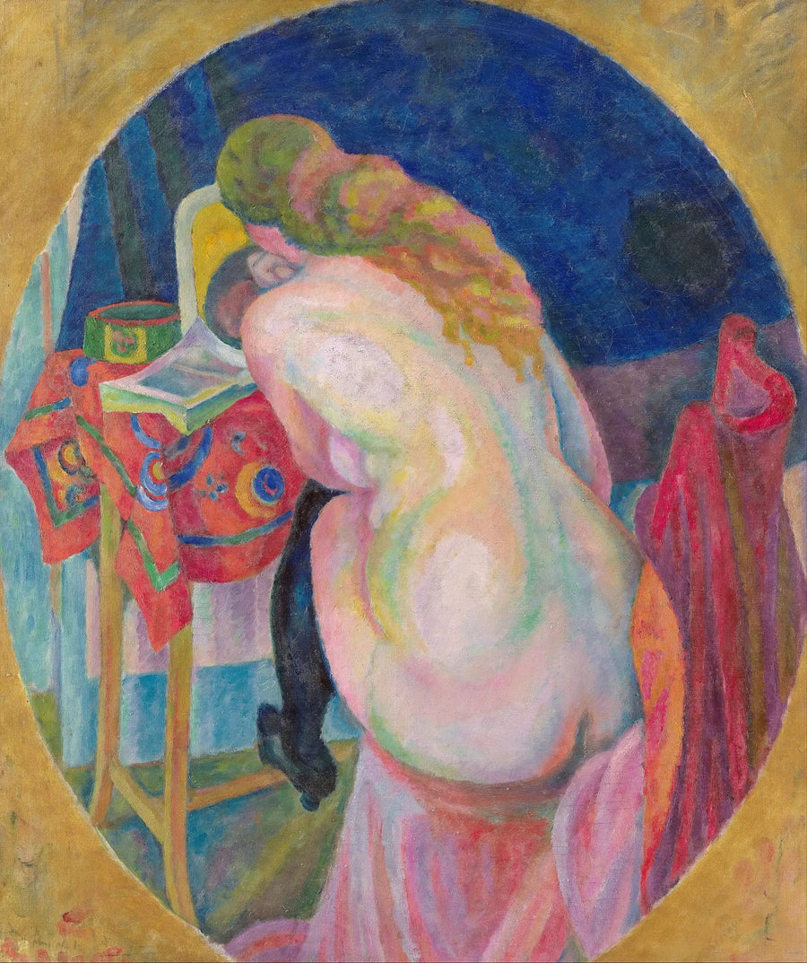 Naken kvinne som leser - Robert Delaunay
